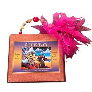 Vintage Cielo Cigar Box Repurposed As A Handbag Wooden Hinged Nicaragua Handmade